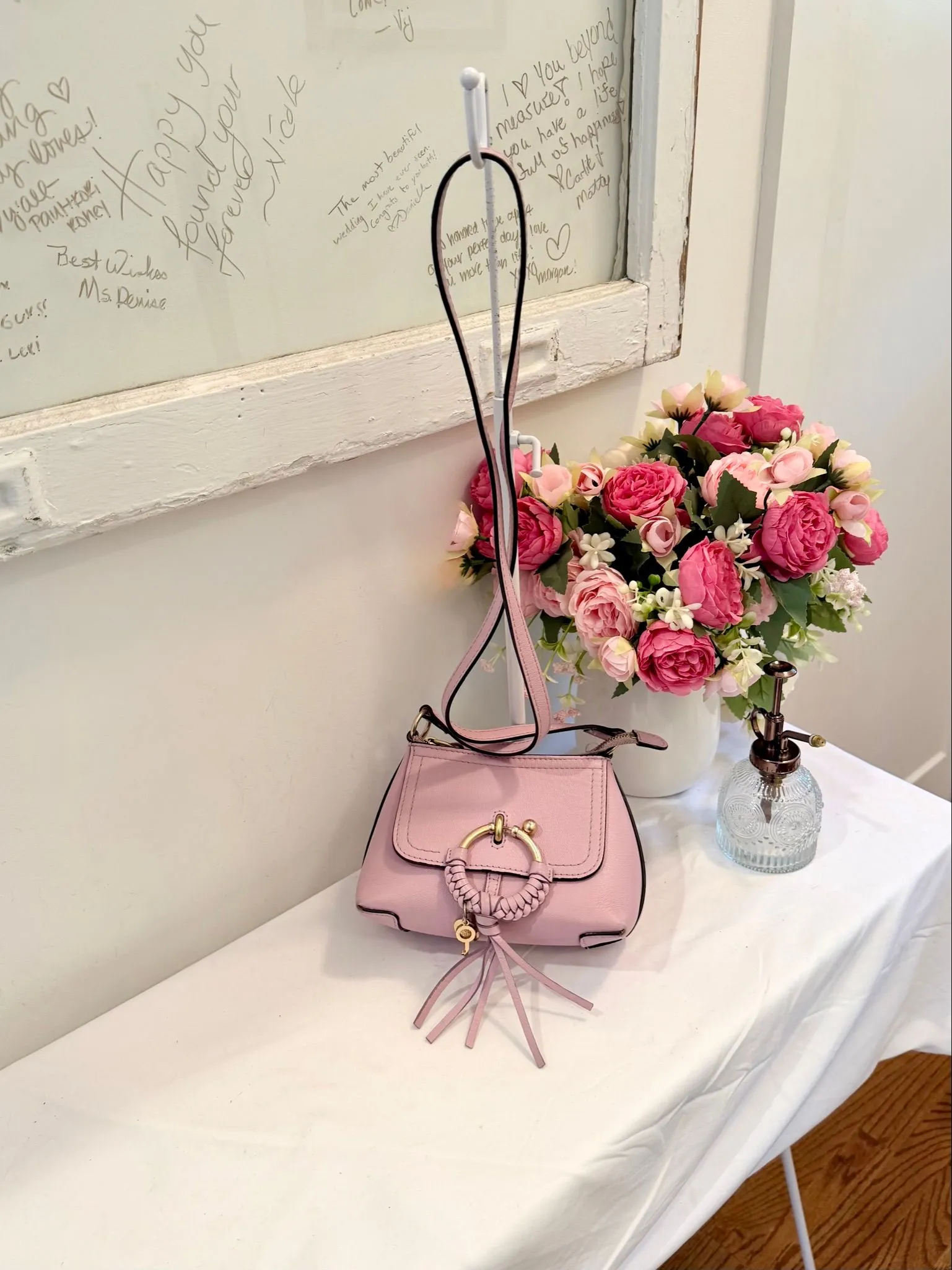 Authenticated See by Chloe Light Pink Mini Joan Bag — pre-owned luxury designer bag | LaceLuxx